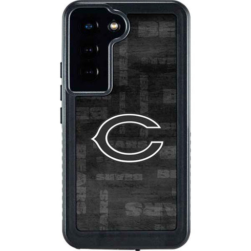 NFL Chicago Bears Black & White Galaxy S24 Waterproof Case